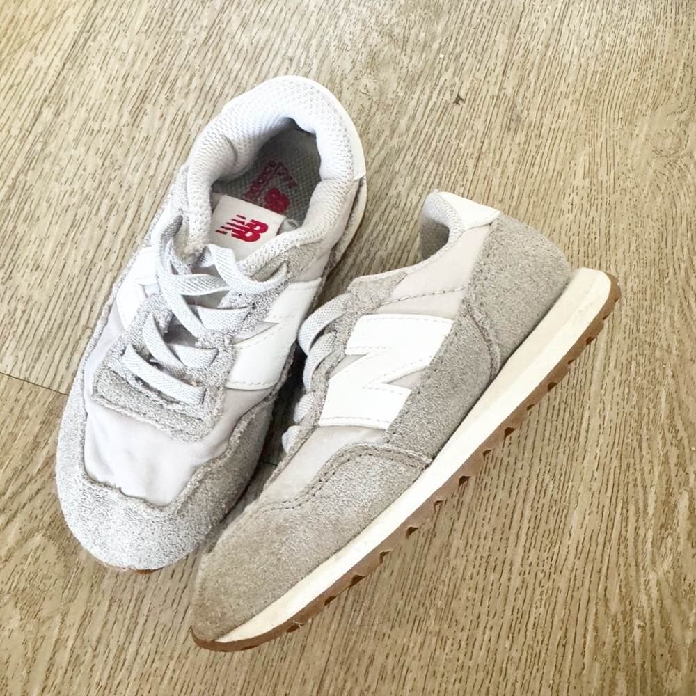 New Balance Light Gray and White Sneakers 237 sneakers